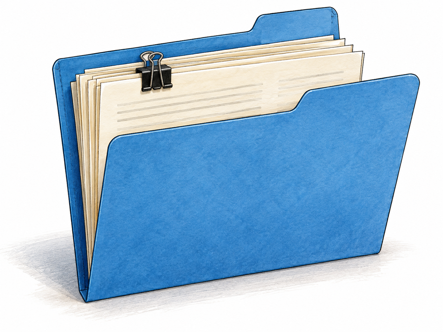 Documents grouped in a file folder.