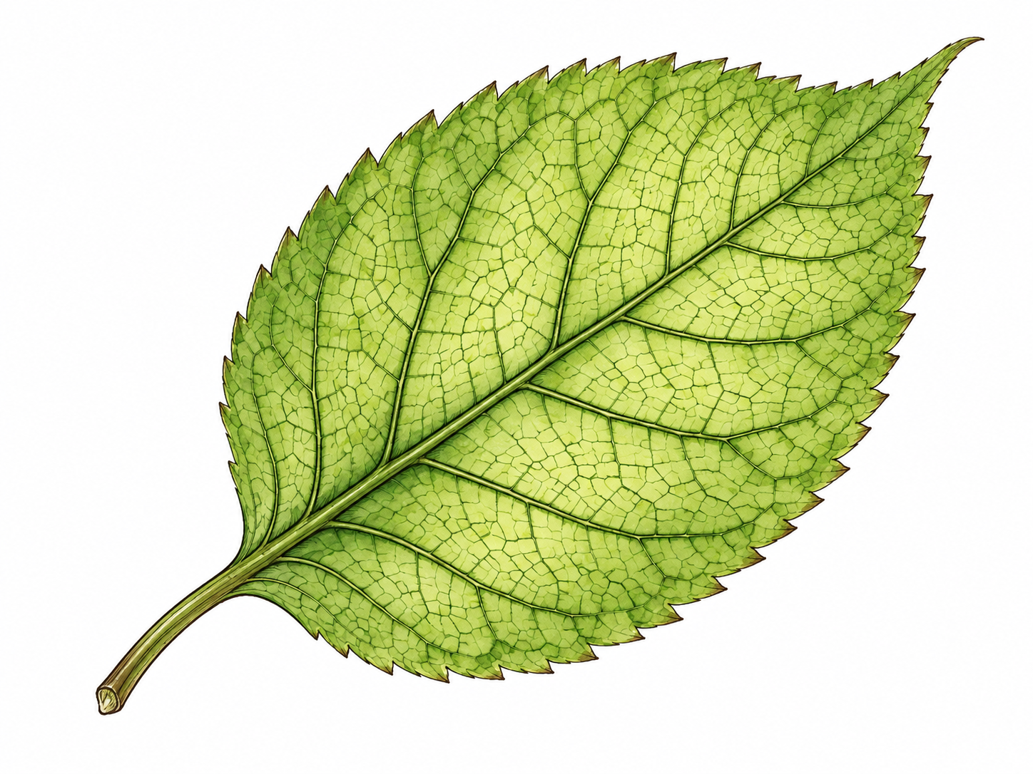 Reticulated leaf veins form interconnected pattern.