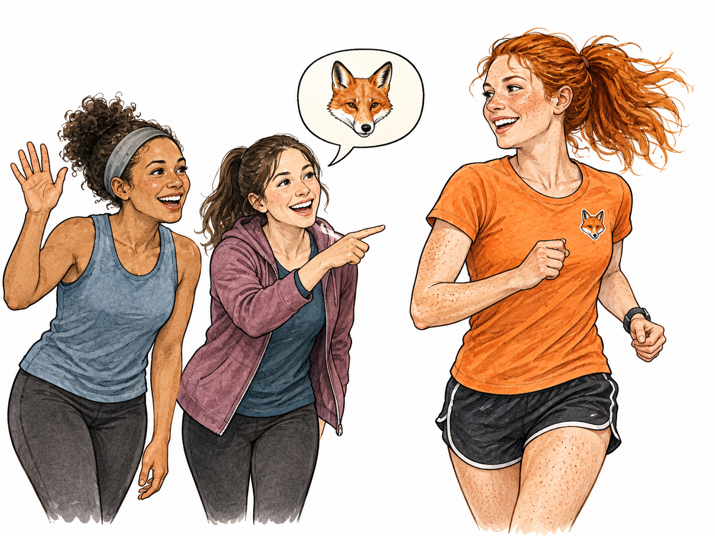 Runner recognized by fox nickname.