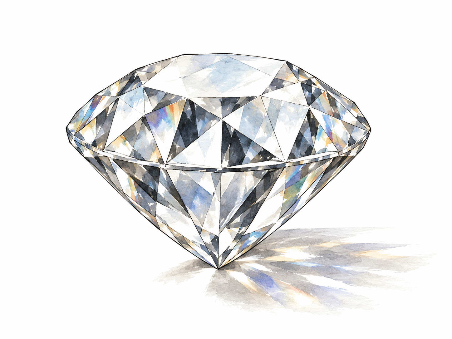 Cut gemstone with multiple distinct flat polished facets.