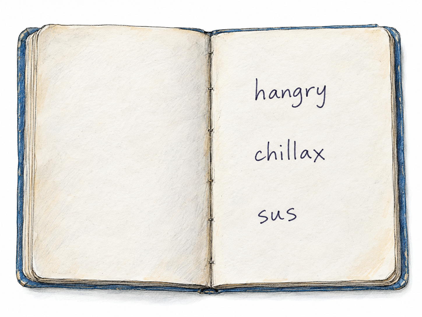 Slang shown through a short, authentic written specimen of informal vocabulary rather than through generic casual conversation.