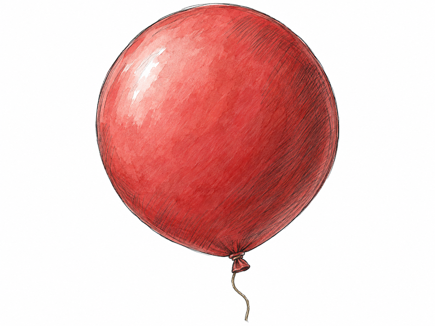 A single overinflated balloon bulges into a taut, swollen shape, illustrating the physical inflation underlying “turgid.”.