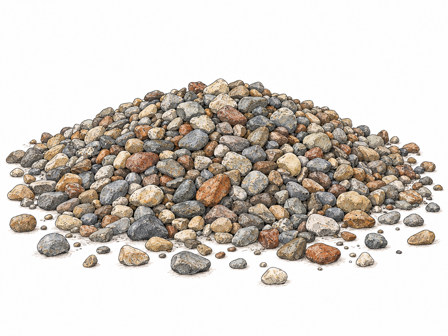 A vast, densely clustered heap of small, individually recognizable pebbles, conveying a very large number of things without people or military imagery.