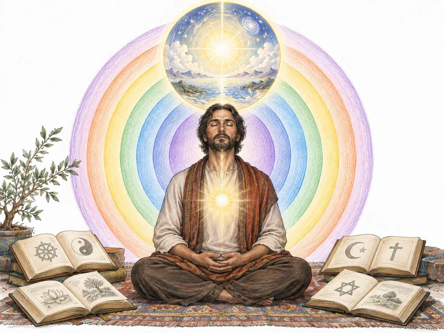 Mystical insight into divine unity through inward contemplation.