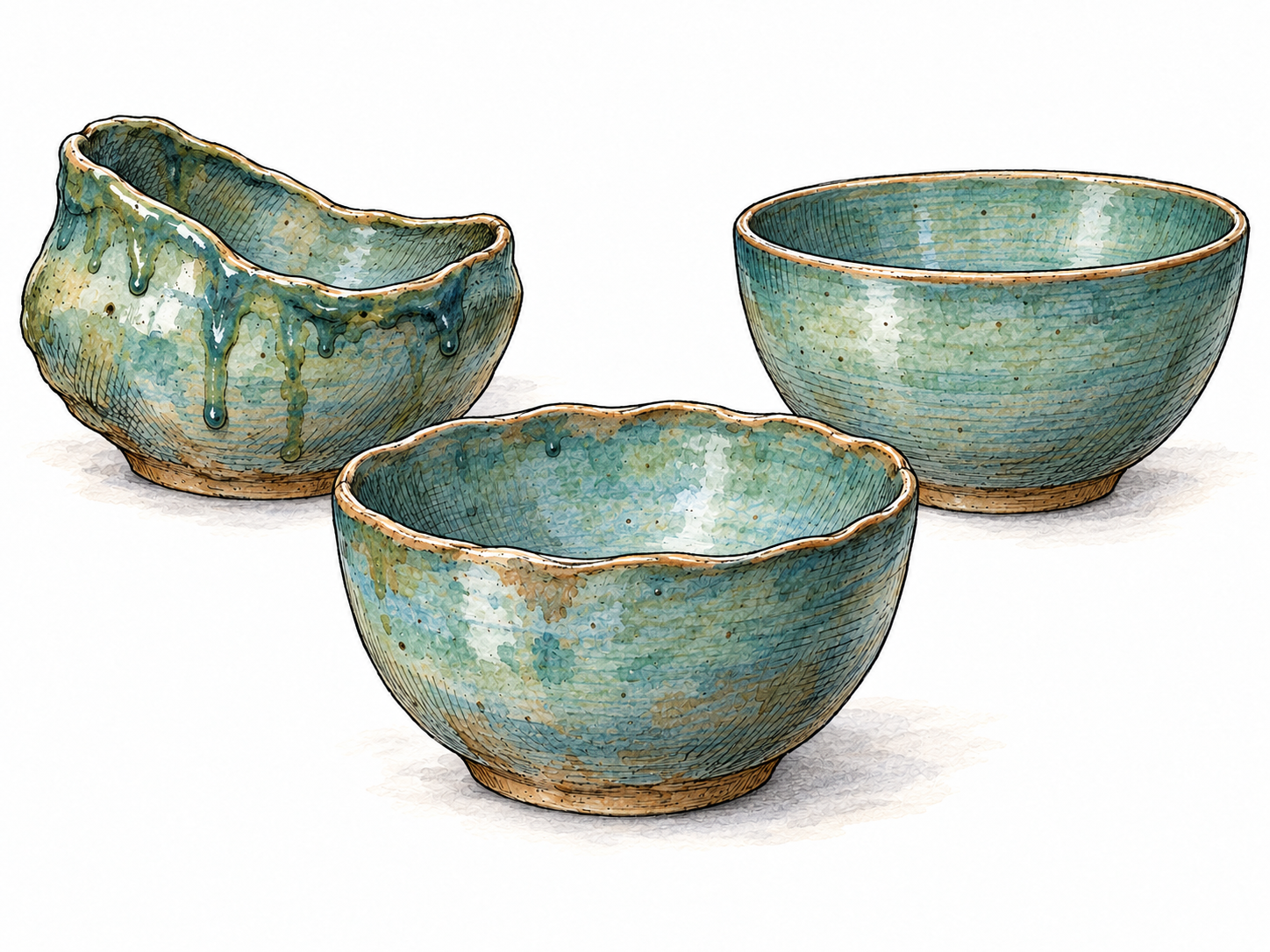 A serviceable but unremarkable handmade bowl is emphasized in a compact comparison of poor, average, and excellent craftsmanship.