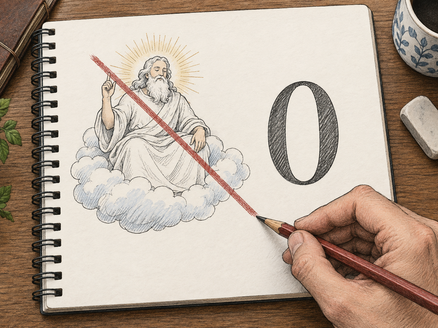 A philosopher depicts rejection of a deity claim.